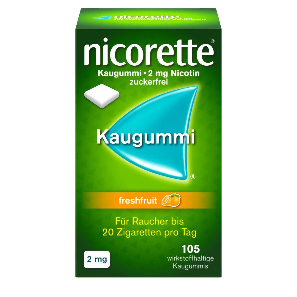 Nicorette Kaugummi 2 mg freshfruit 105 St
