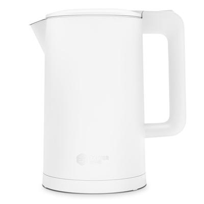 Balter Home Balter Edelstahl Wasserkocher WK-4, Doppelwand, 1.7L, Weiß