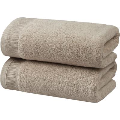 Handtücher OTTO HOME "Fenya, flauschig und weich, Premium Handtücher, Duschtücher, 550gr/m²", weiß (beige), B:50cm L:100cm, Webfrottier, Obermaterial: 100% Baumwolle, Handtücher, mit Bordüre, Set, 100% Baumwolle, Hotel-Qualität, 5 Jahre Garantie
