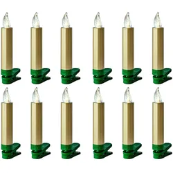 Krinner, LED Kerzen, LED Christbaumkerze Superlight Starter-Set (12x)