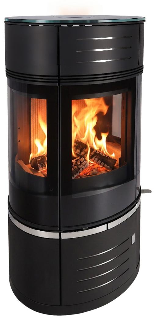 365 Kaminofen Atrium 6 Stahl schwarz 6 kW A