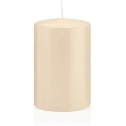 Wiedemann Kerzen Stumpenkerzen Creme Beige Ø 38 x 60 mm, 24 Stück, 9 Brenndauer
