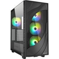 Rebel C80G RGB , Tower-Gehäuse schwarz, Tempered Glass