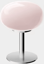 Inspire Curations Macaron Glass Bedside Lamp With 3 Color Dimming For Bedroom Decor pink C usb