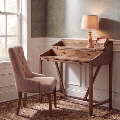 The Gray Barn SAFAVIEH Wyatt Writing 40.2-Inch Oak out Desk, Farmhouse