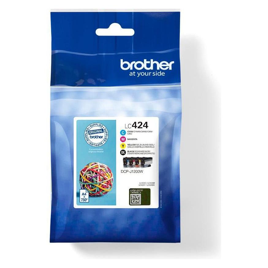 Brother Ink Cartridge 4 Pc(S) (LC-424VAL)