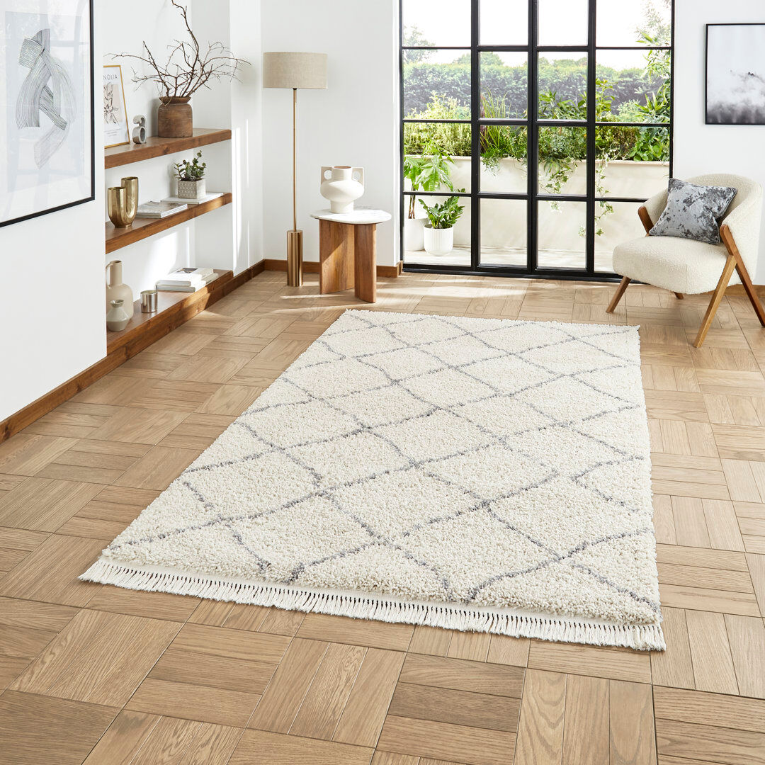 Natur Pur Archuleta area rug Machine Woven Cream Cream Rectangle 120 x 170cm
