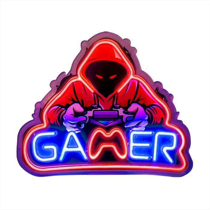 MUSIC HERO Luce Neon Gamer, Multicolor Neon