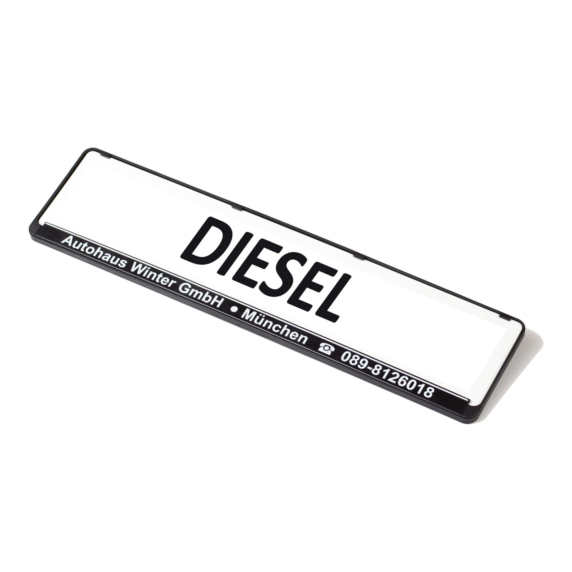 Eichner Werbeschild für Kennzeichenverstärker Diesel (9219-00163)