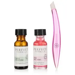 PERFECT FORMULA Pink Gel Coat 18ml Daily Moisture Nagelöl 15ml Nagelhautschieber