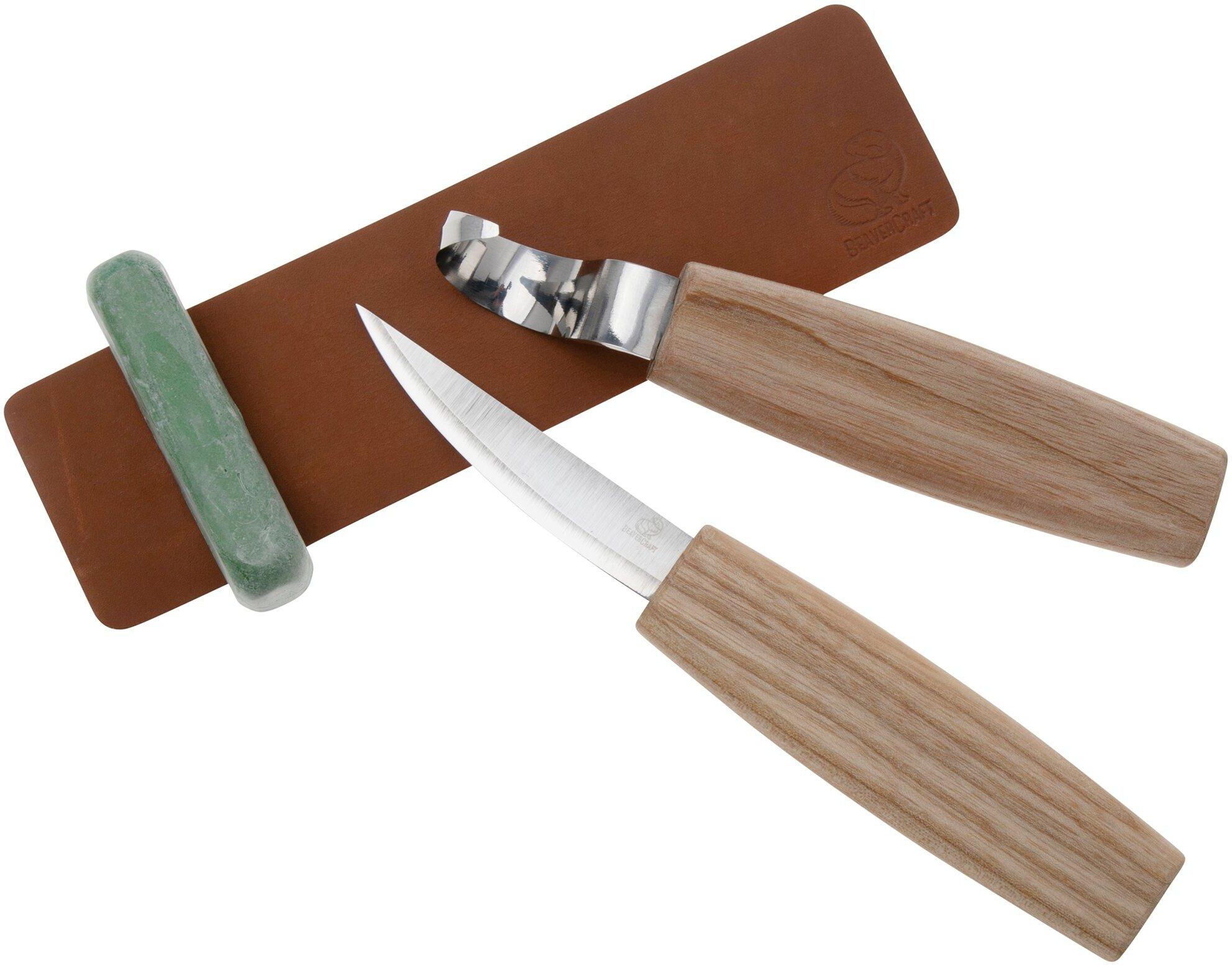 Zestaw do rzeźbienia w drewnie BeaverCraft S03 Spoon Carving Set for Beginners