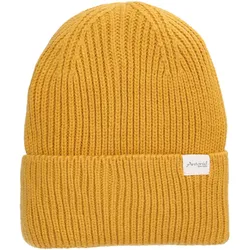 Antonio Winter Strickmütze mit Umschlag - yellow