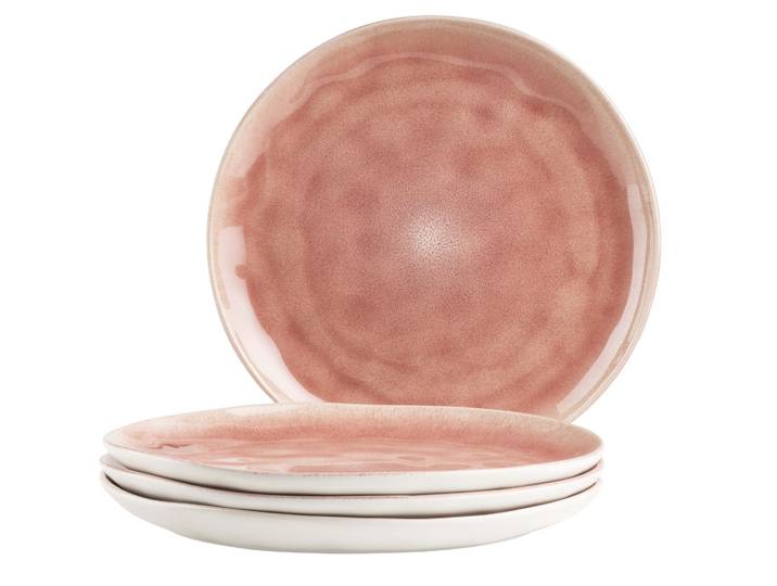 Teller-Set MÄSER Frozen , lila (berry), 4, Geschirr-Sets, Teller-Set