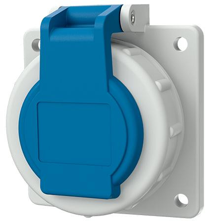 Mennekes inbouwdoos SCHUKO 16A 2p+E 17006, 230V, IP68, blauw