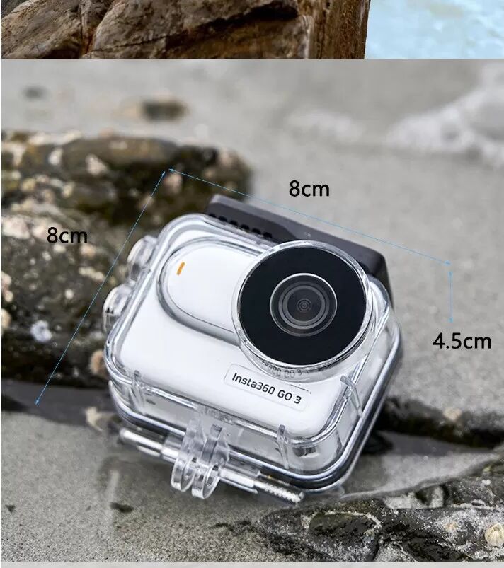 INF Boîtier étanche Insta360 Go3s : Plongez plus profond, capturez davantage