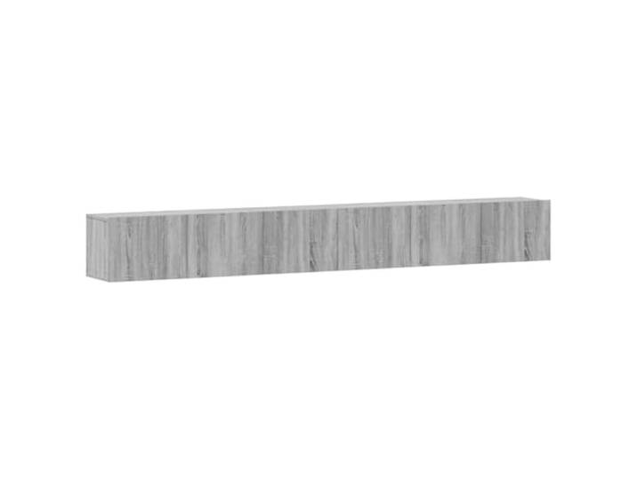 GKHPYURE TV-Möbel-Set, 3-teilig, Sonoma-Grau, Holz, mehrschichtig Wanddesign, großer Stauraum, 80 x 30 x 30 cm jedes Stück, einfache Montage