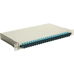 equip LWL-Spleisskasten 24-Port SC-Duplex OM3 1U komplett gr, Server Zubehör, Grau
