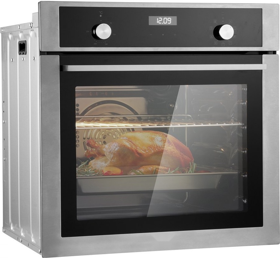 Elektrischer Einbau-Wandofen - Einzel-Wandofen 76 L - 9 Funktionen - 3550 W - für moderne Küchen