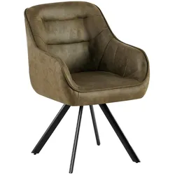 CLP Stuhl Pettuli Vintage   Farbe: antik-grün, Material: Kunstleder