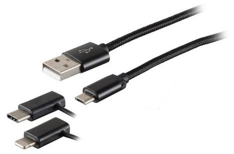 S-CONN USB A naar Micro-USB B kabel, USB 2.0, 1 meter, zwart