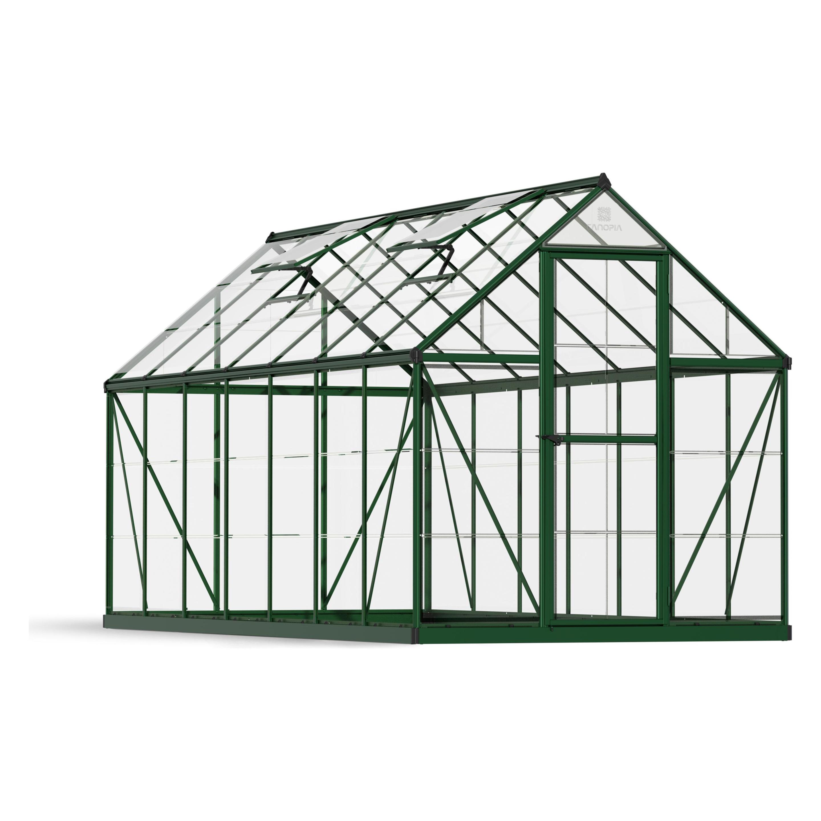 Palram Gewächshaus Harmony 185x426cm Grün (69204649)