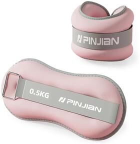 Inspired Finds Soft Sand Adjustable Ankle Weights 2 Pack For Yoga Running And Strength Training pink 1.10 Lb X2