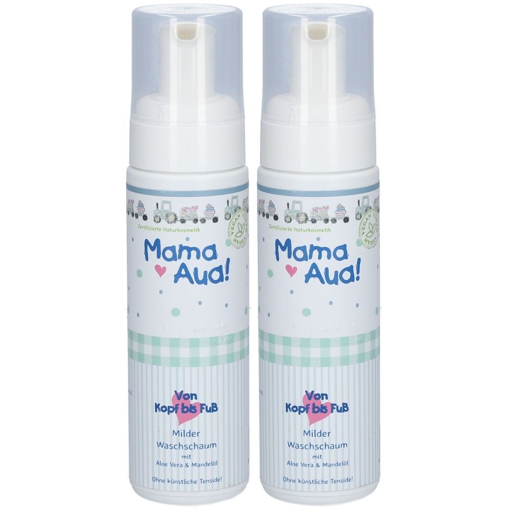 Mama-Aua Kopf B.fuss Waschm. x2 2x200 ml Schaum
