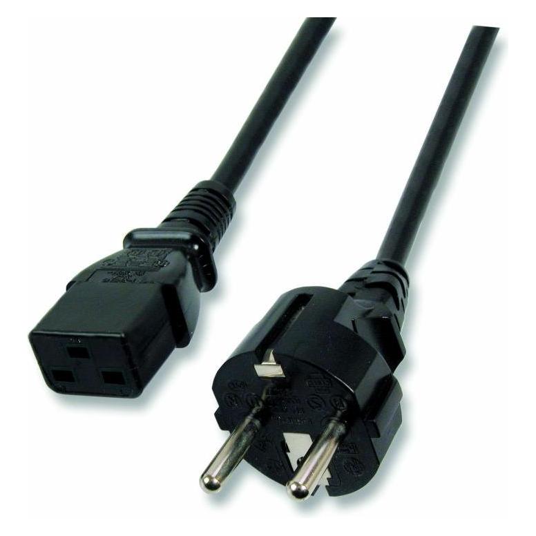EFB Elektronik EFB Netzkabel Schutzkontakt 180°-C19 180°,sw,3,0m,3x1.50mm (3 m) (EK511.3)