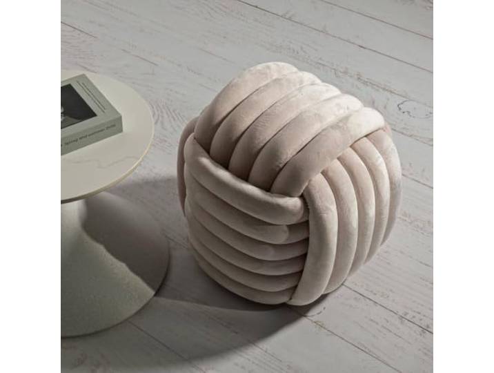 Dmora Pouf Karori 45x45x45h cm Rosa, Rund
