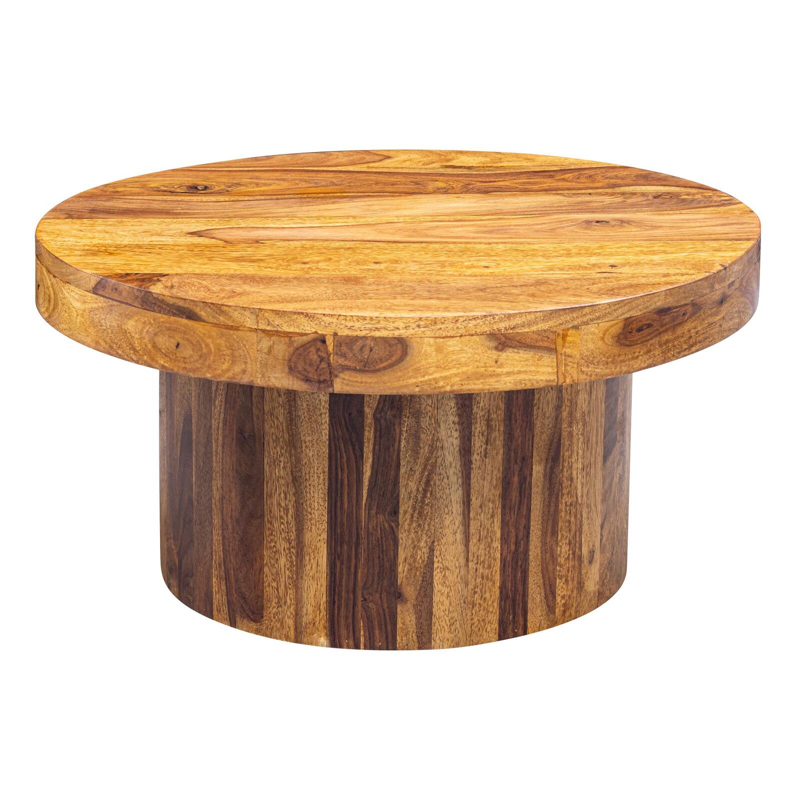 WOHNLING WL5.963 Couchtisch Sheesham 60 cm x 60 cm x 30 cm