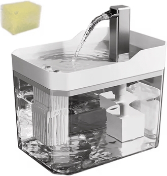 Inspire Curations FlowPure Automatic Pet Water Fountain For Cats & Dogs white 1.5l