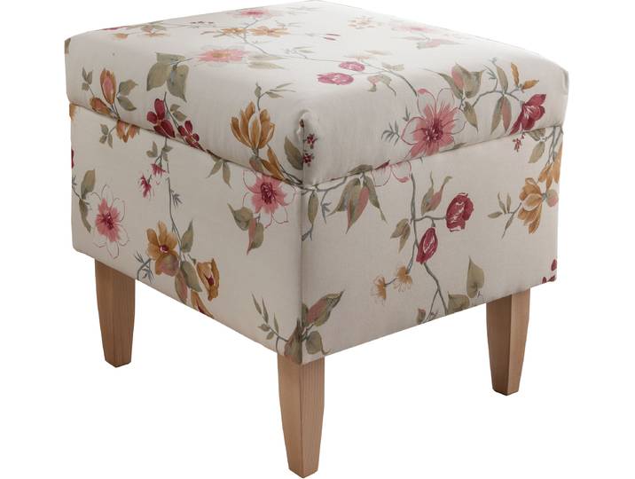 Hocker HOME AFFAIRE Asino , bunt (blume), B:48cm H:40cm T:48cm, Hocker, Hocker