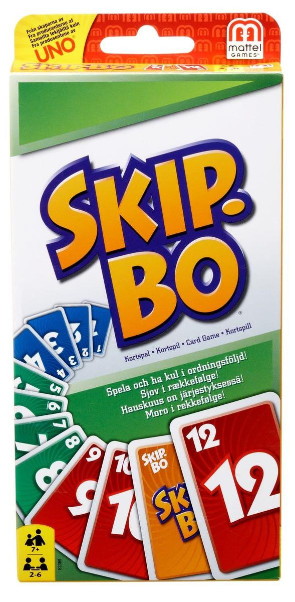 Mattel Games Skip-Bo kaartspel voor kinderen vanaf 7 jaar