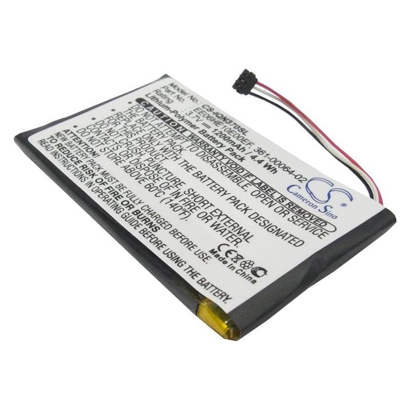 Garmin GPS Battery for 361-00046-02, 361-00064-02, EE06HE10E00EF (CS-IQN370SL)