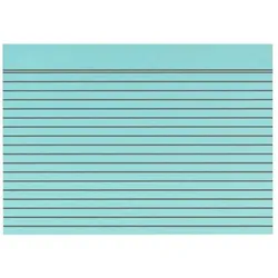 Karteikarten DIN A4 liniert blau