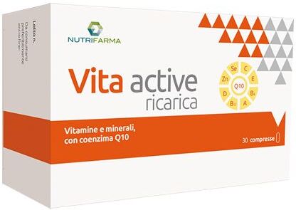 AQUA VIVA Srl Vita Active Ricarica 30 Compresse - Integratore Multivitaminico Energizzante