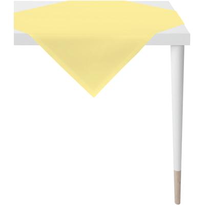 Mitteldecke APELT "4362 RIPS UNI", gelb, B:100cm L:100cm, Baumwolle, Polyester, Tischdecken, Mitteldecke, Wasser- und Schmutzabweisend