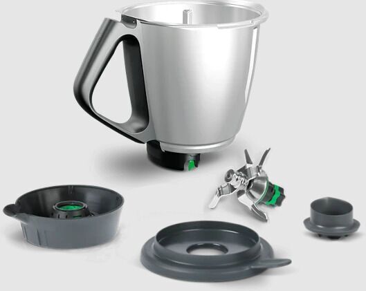 Vorwerk Mixtopf komplett für Thermomix® TM6   silber - Refurbished