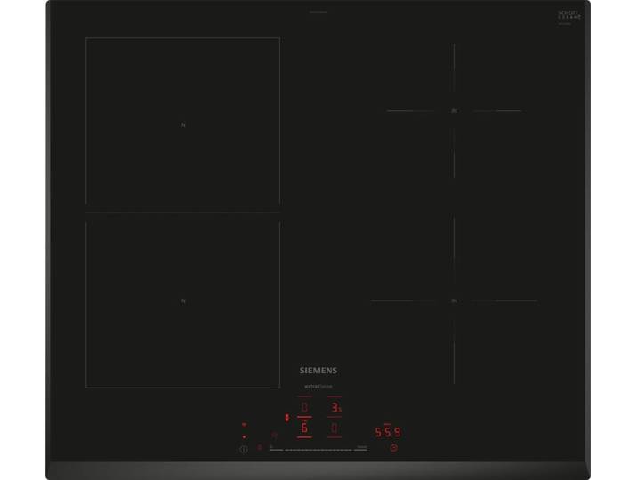 Siemens iQ500, Induction hob, 60 cm, Black, surface mount without frame, ED651HSB1M