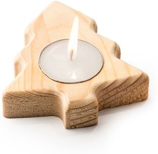 Bougie de Noël personnalisée sur socle en bois Maka TAILLE UNIQUE ADULTE ARBRE