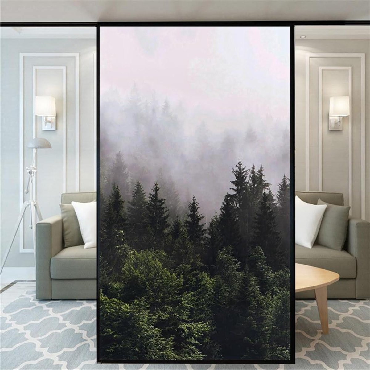 Decoratieve Raamfolie Matglas Folie Bruin - 40 x 60 cm
