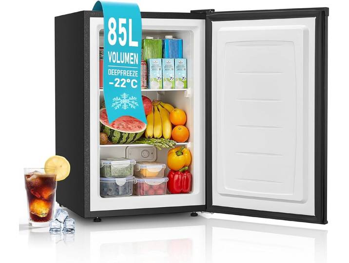 FOHERE Kühlschrank BD-88B, 80.5 cm hoch, 51.4 cm breit