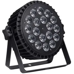 No Name LIGHT4ME ALU QUAD PAR 18x6W RGBW Bühnenscheinwerfer (6 W, LED), Scheinwerfer, Schwarz