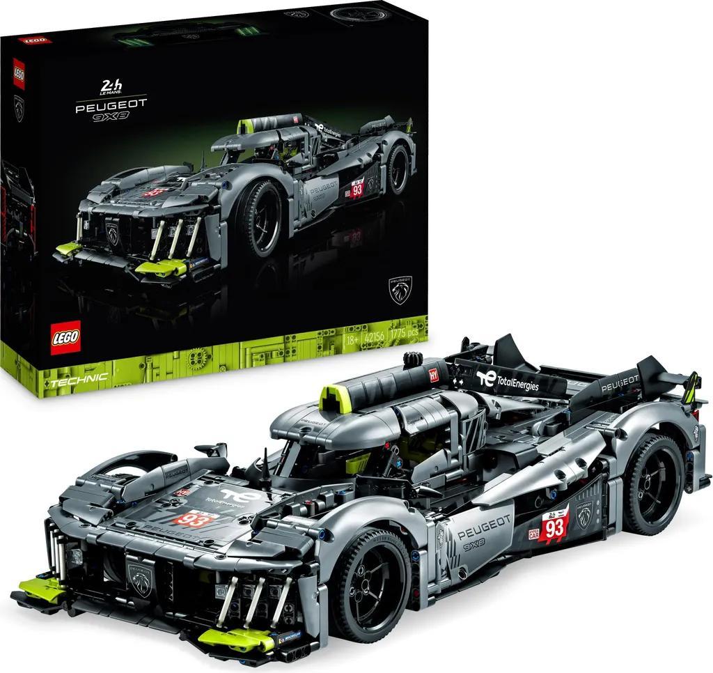LEGO 42156 Technic PEUGEOT 9X8 24H Le Mans Hybrid Hypercar, legendärer Rennwagen, Modellauto-Bausatz für Erwachsene, Maßstab 1:10, Motorsport-Auto Sam