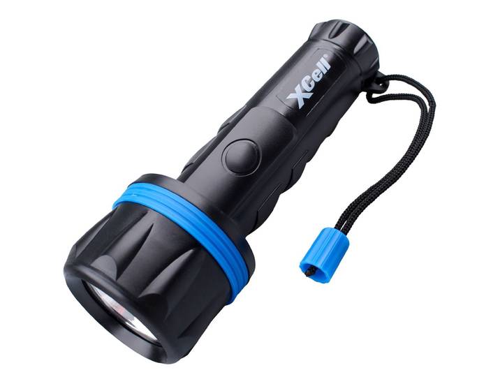 LED zaklamp Rubber 2D - robuust - schokbestendig - voor 2x D Mono LR20 batterijen