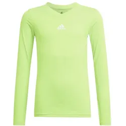 adidas Team Base Shirt Longsleeve Kinder - neongrün - 128