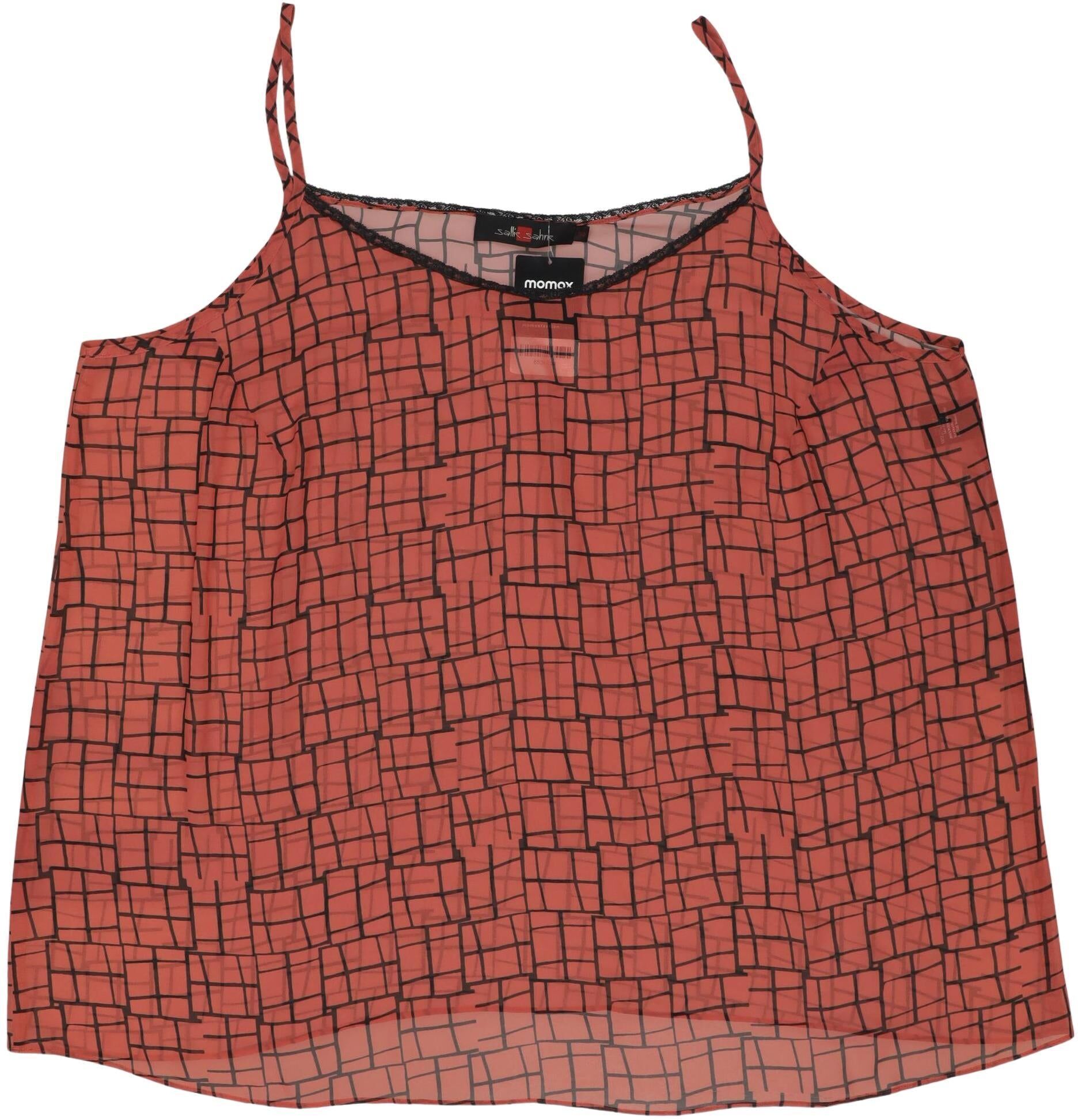 Sallie Sahne Damen Top, Rot, Gr. EU 52, Synthetik - Second Hand