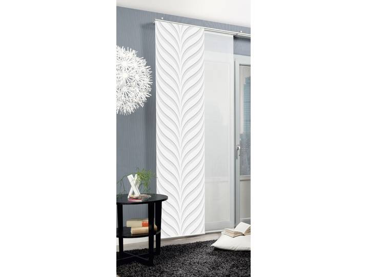 Schiebegardine HOME WOHNIDEEN MURRAY Gr. 1, grau, B:60cm H:245cm, Polyester, Gardinen, Schiebegardine, Schiebegardine MURRAY digitalbedruckt