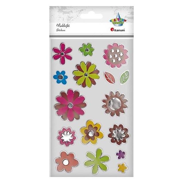 Titanum Folienaufkleber, Blumen, Mix, 16 Stk. (16 Sticker) (47992775)