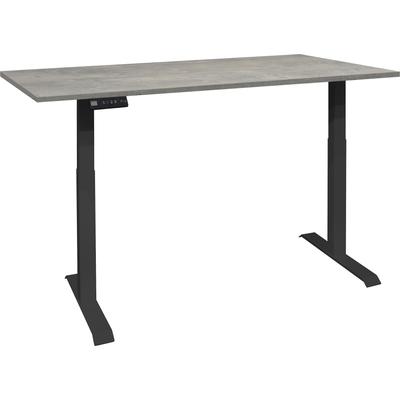 Mäusbacher "Big System Office, Arbeitstisch, Bürotisch" Breite 120 cm, elektrisch höhenverstellbar, beton